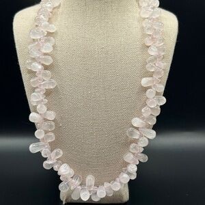 Artisan Crafted Rose Quartz Necklace